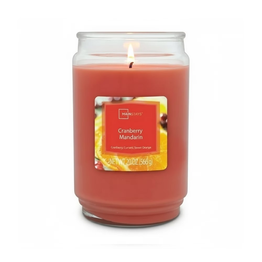 Fragrance In Home - Cranberry-Mandarin Duftkerze im Glasgefäß mit Einzelner