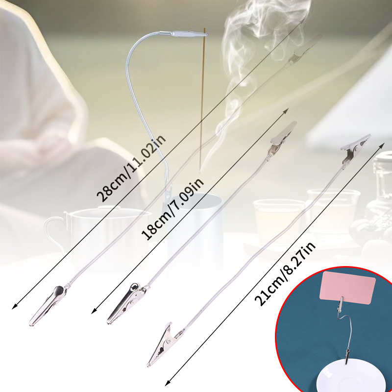 Home Fragrance And Diffuser - 10Pcs Doppelköpfige Metall Weihrauch Clip Moskito