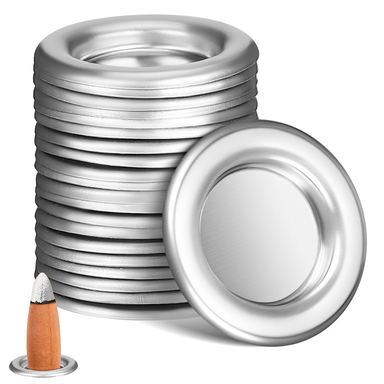 Incense Cone Holder - 20 Stück Metall-Räucherhalter aus Aluminiumlegierung, Kegel-Räucherhalter,