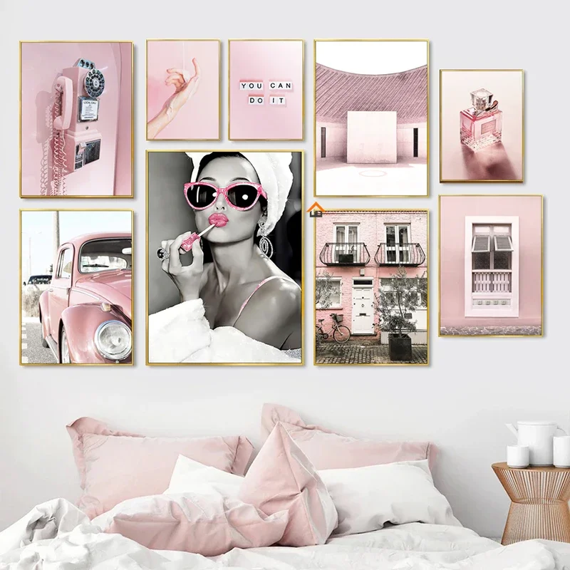 Fragrance In Home - Luxus Parfüm Frauen Rosa Vintage Auto
